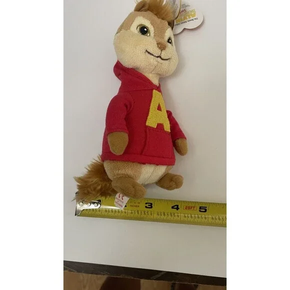 2011 TY Beanie Babies Alvin And The Chipmunks Movie Plush 7" With Original Tags - Picture 14 of 14